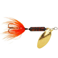 Rooster Tail trout spinner in Rusty Crawdad Pattern